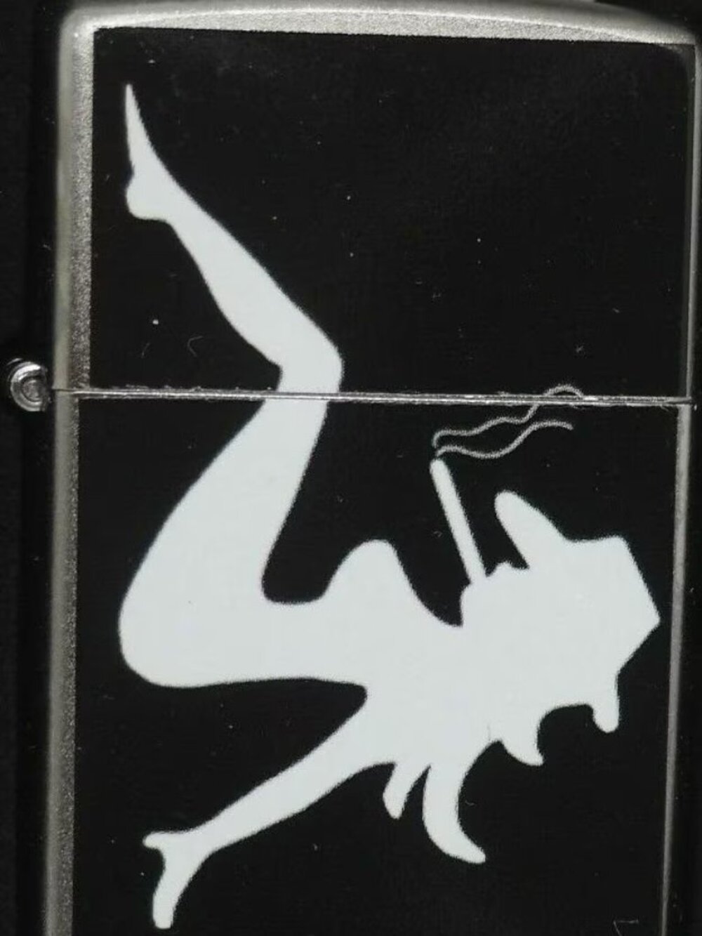 Silhouette Cowgirf Zippo Lighter